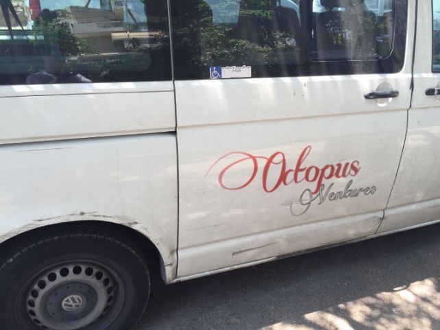An Octopus Ventures branded delivery van